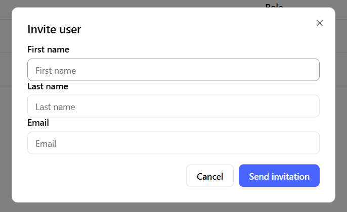 Create User Form