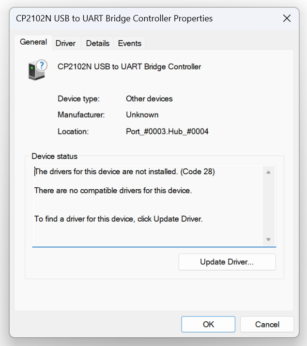 Update driver